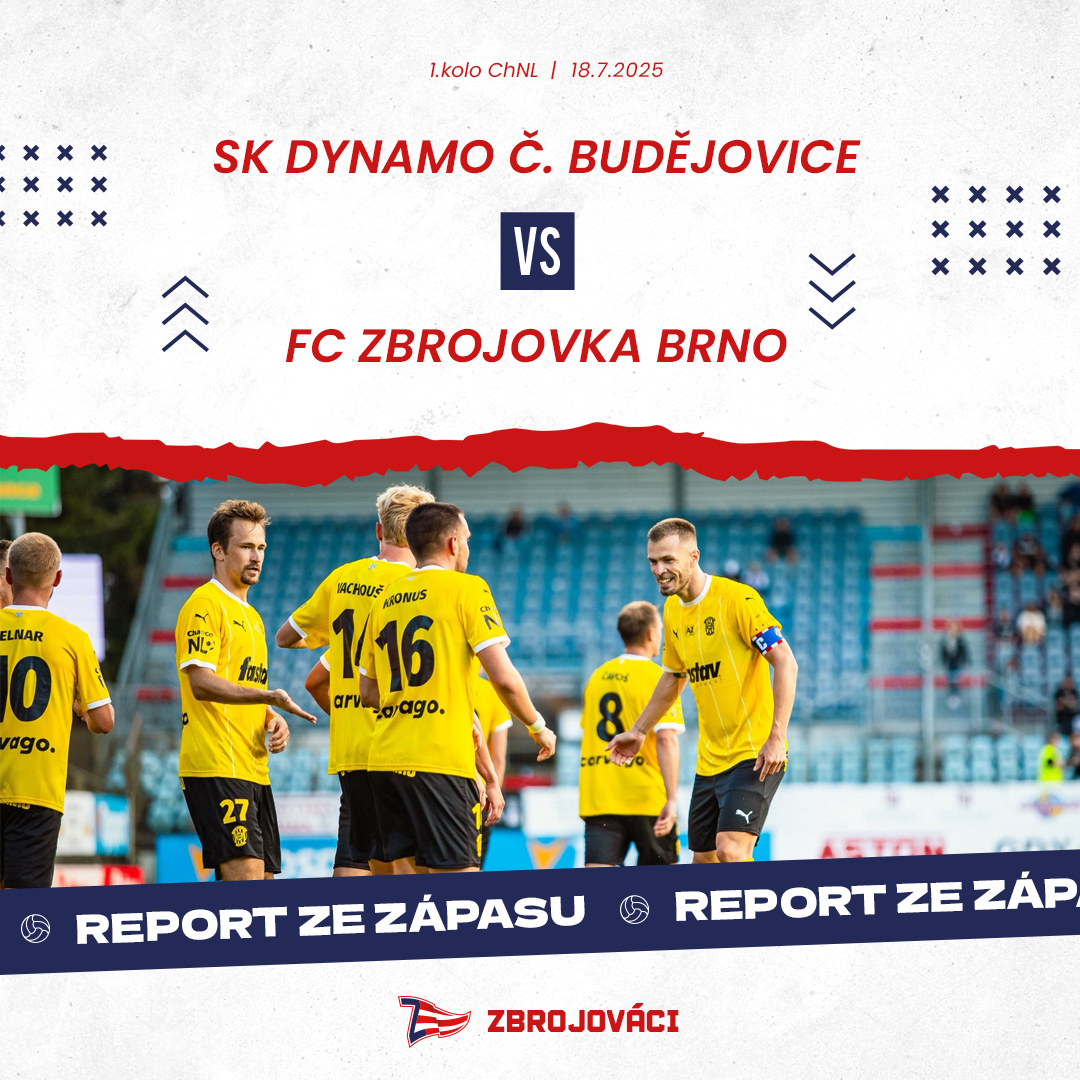 REPORT: Č. Budějovice - FC Zbrojovka Brno